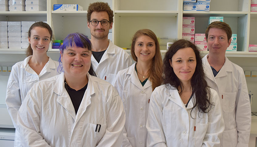 Gruppenfoto der MitarbeiterInnen des Biochemischen Labors